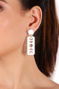 Chandra earrings, silver