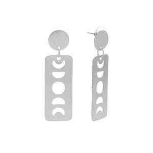 Chandra earrings, silver