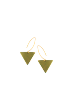 Ovi hook earrings, green