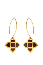 Anita hook earrings, berry