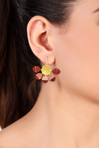 Yasmin earrings, berry