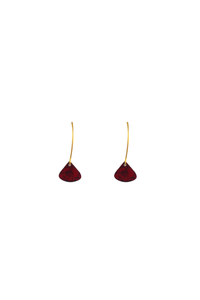 Calina hook earrings, berry