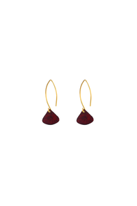 Calina hook earrings, berry