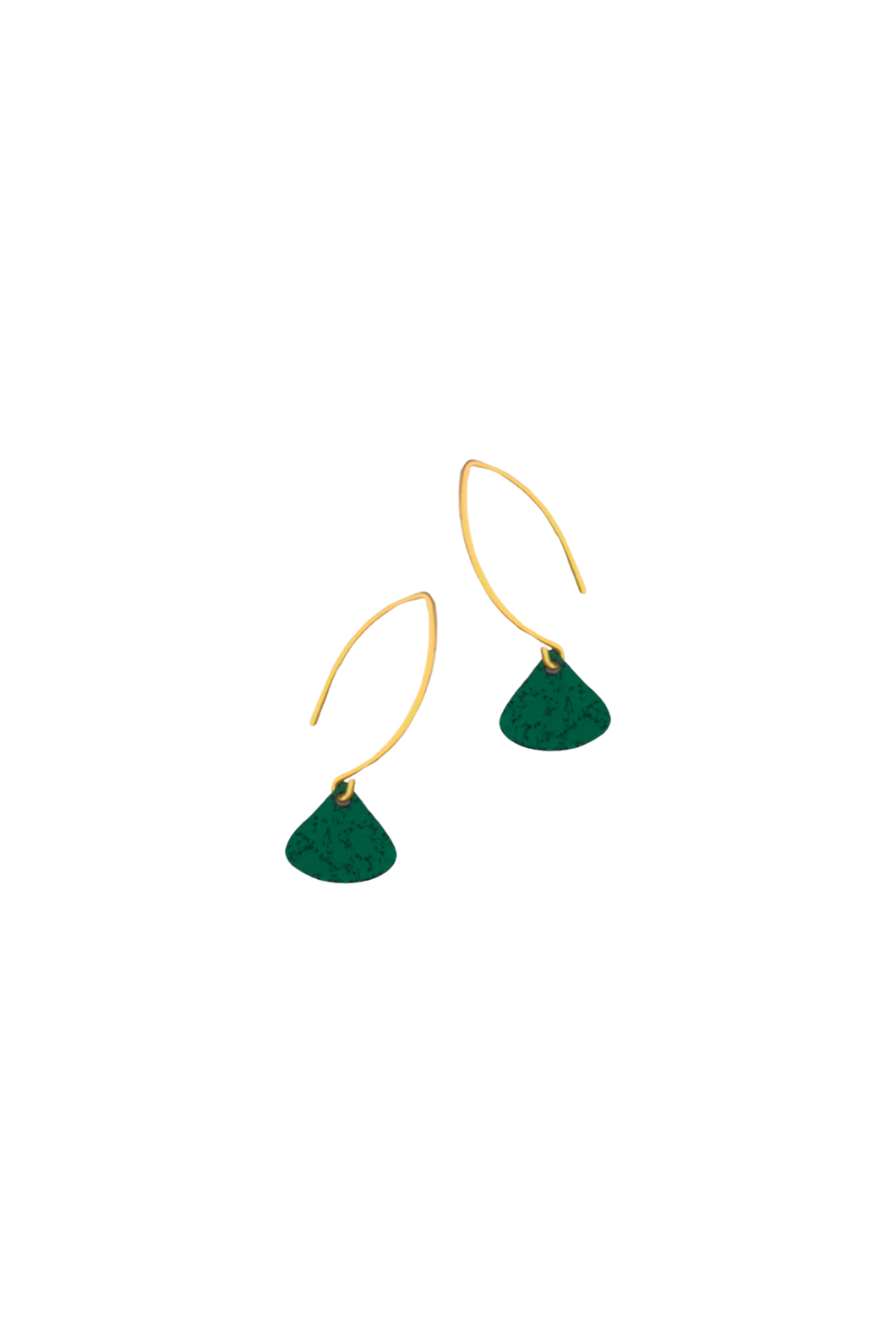 Calina hook earrings, green