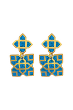 Anita earrings, blue