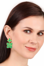 Anita earrings, green