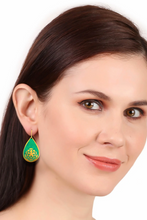 Deepa earrings, green