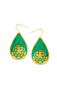 Deepa earrings, green