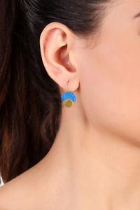 Jaya earrings, blue