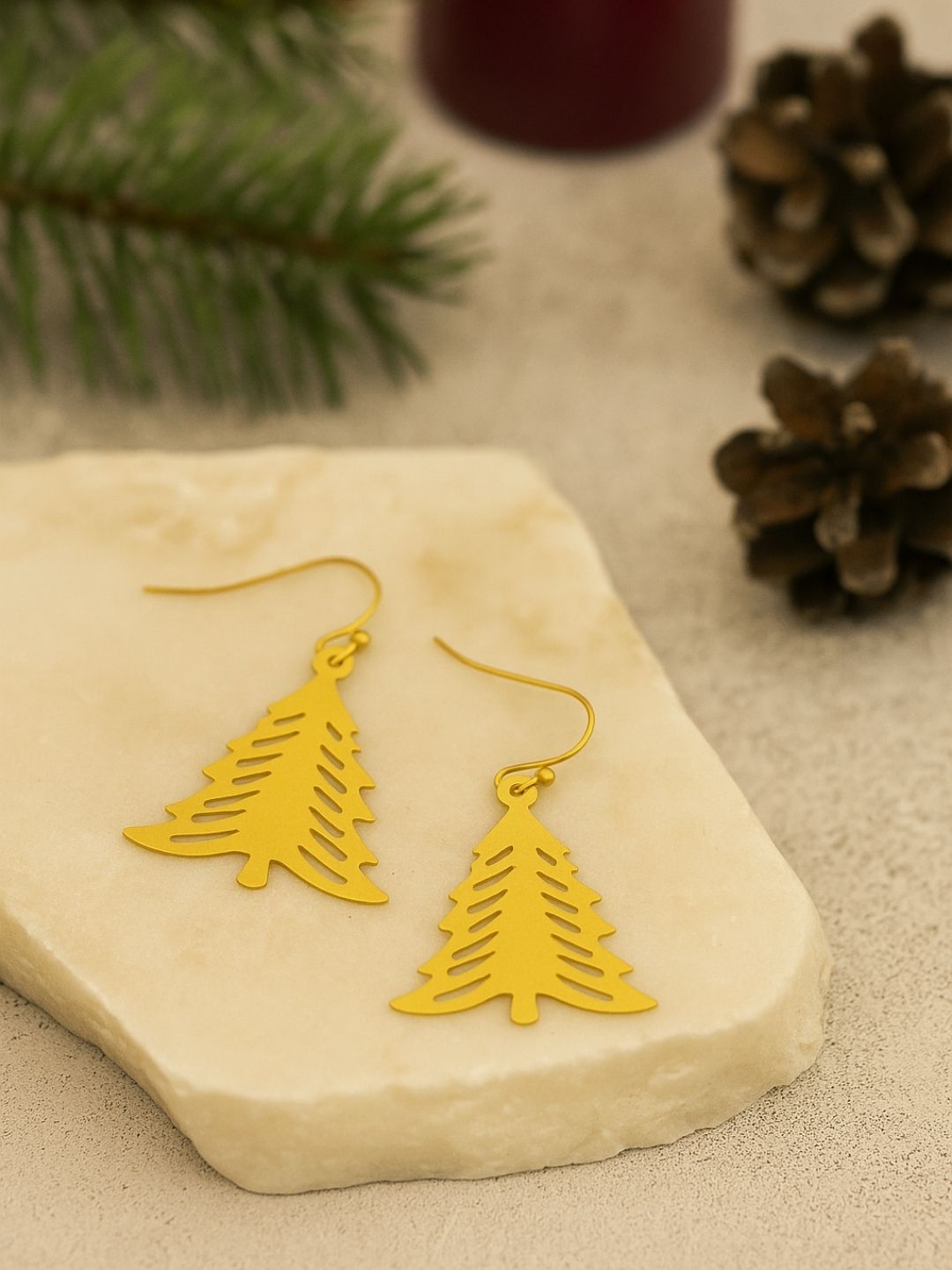 Xmas tree earrings