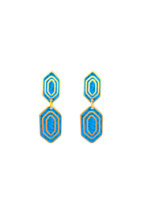 Reva earrings, blue