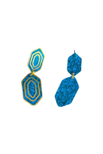 Reva earrings, blue