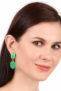 Reva earrings, green