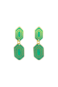 Reva earrings, green