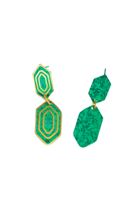 Reva earrings, green