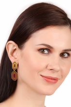 Reva earrings, berry