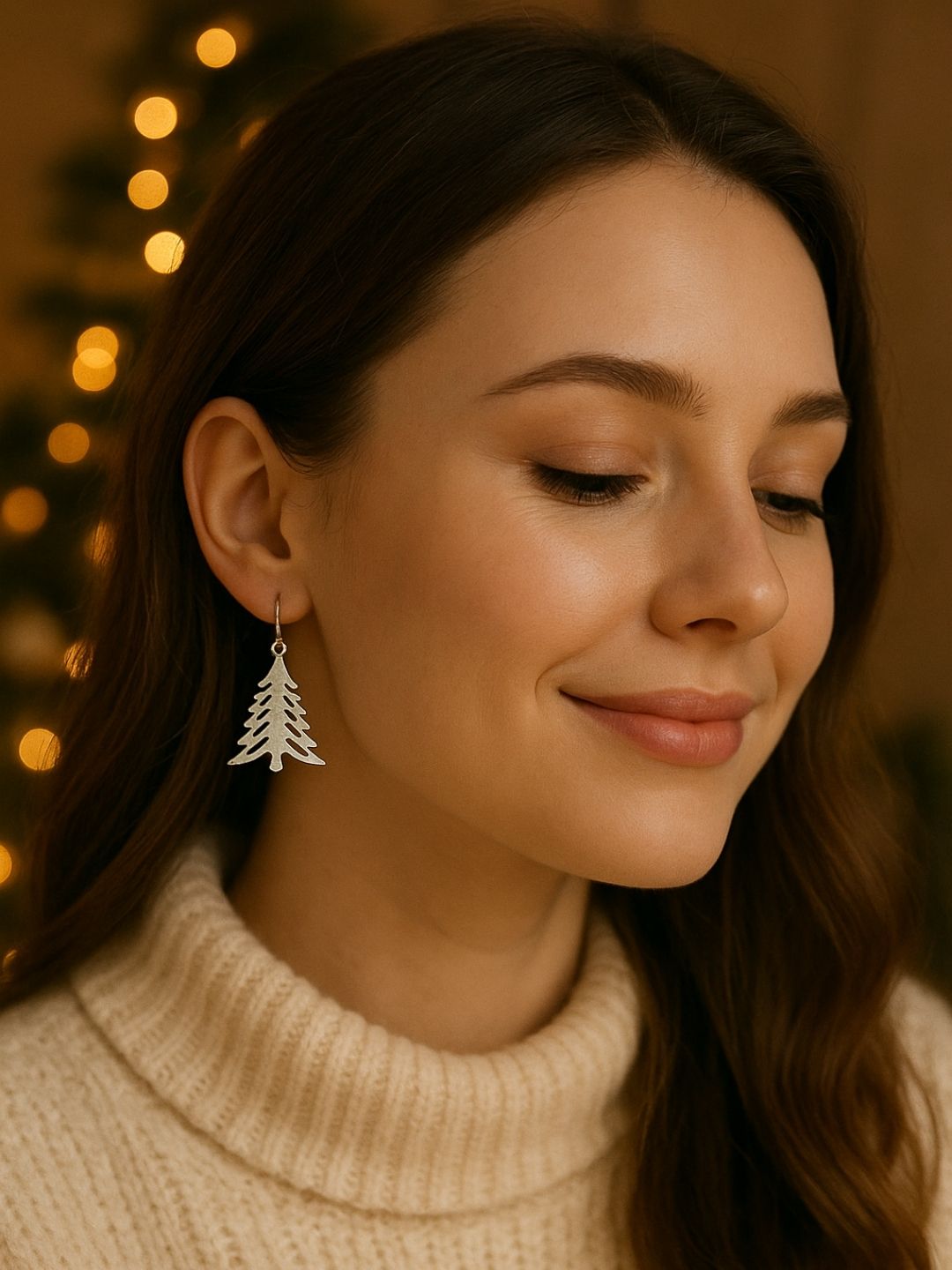 Xmas tree earrings