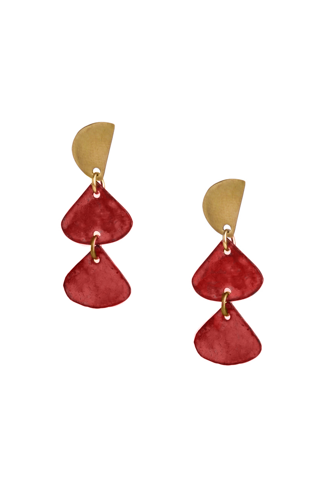 Calina earrings, berry