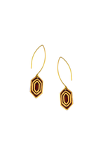 Reva hook earrings, berry