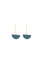 Oona hook earrings, blue