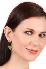 Ovi hook earrings, green