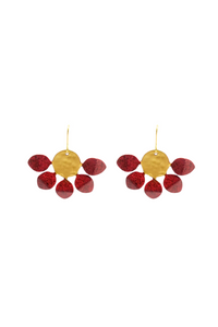 Yasmin earrings, berry