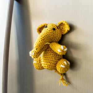 Elephant Fridge Magnet, yellow
