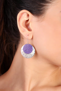 Gol Earrings, purple