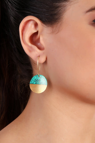 Umang earrings, green