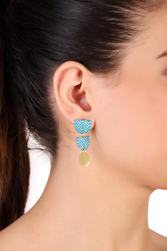 Nutan Earrings, blue