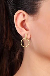 Qadira earrings, gold