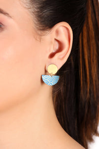 Oona earrings, blue