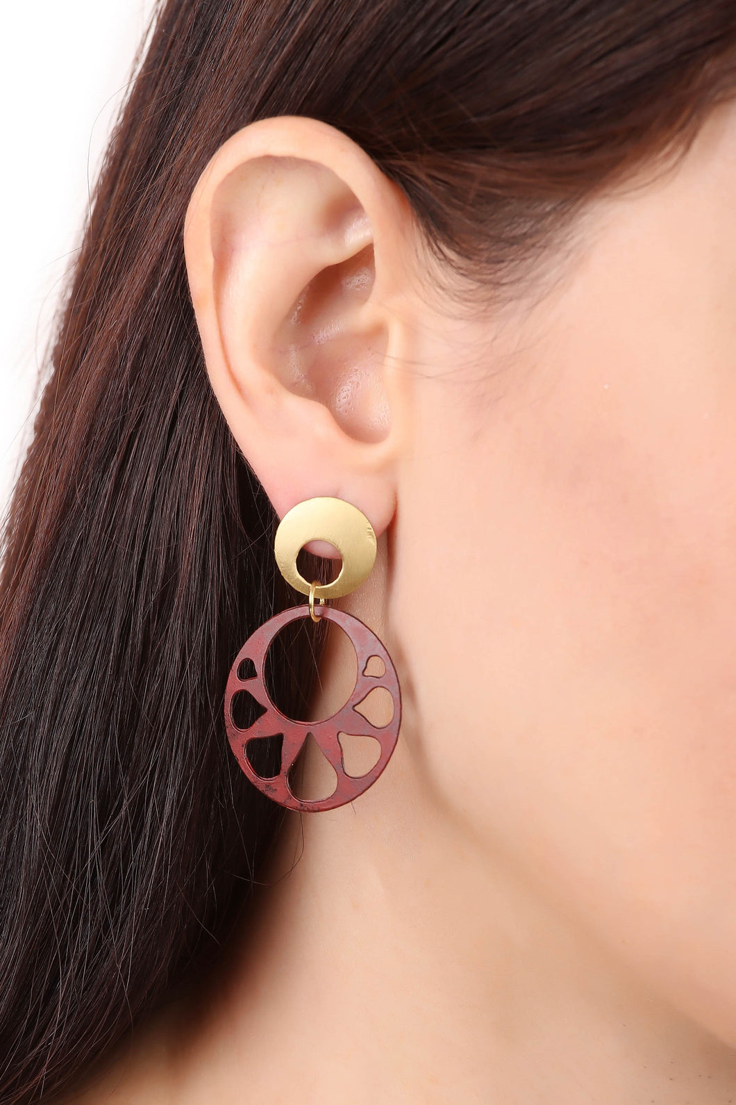 Rani earrings, red