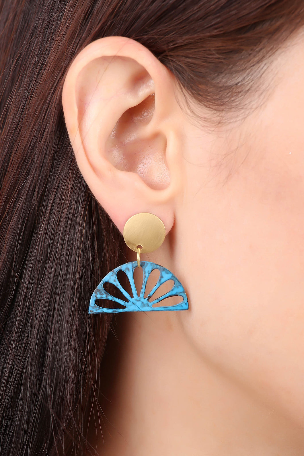 Helen earrings, blue