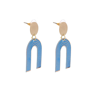 Mode earrings, blue