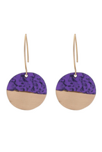 Umang earrings, purple