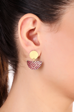 Oona earrings, berry