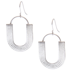 Falak earrings, silver