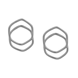 Gauri Earrings, silver