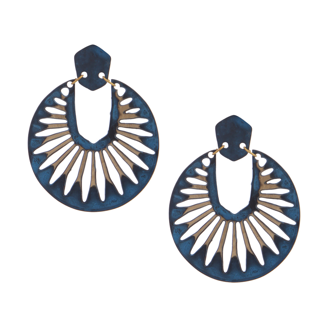 Naazia Earrings, blue