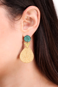 Kiran earrings, green